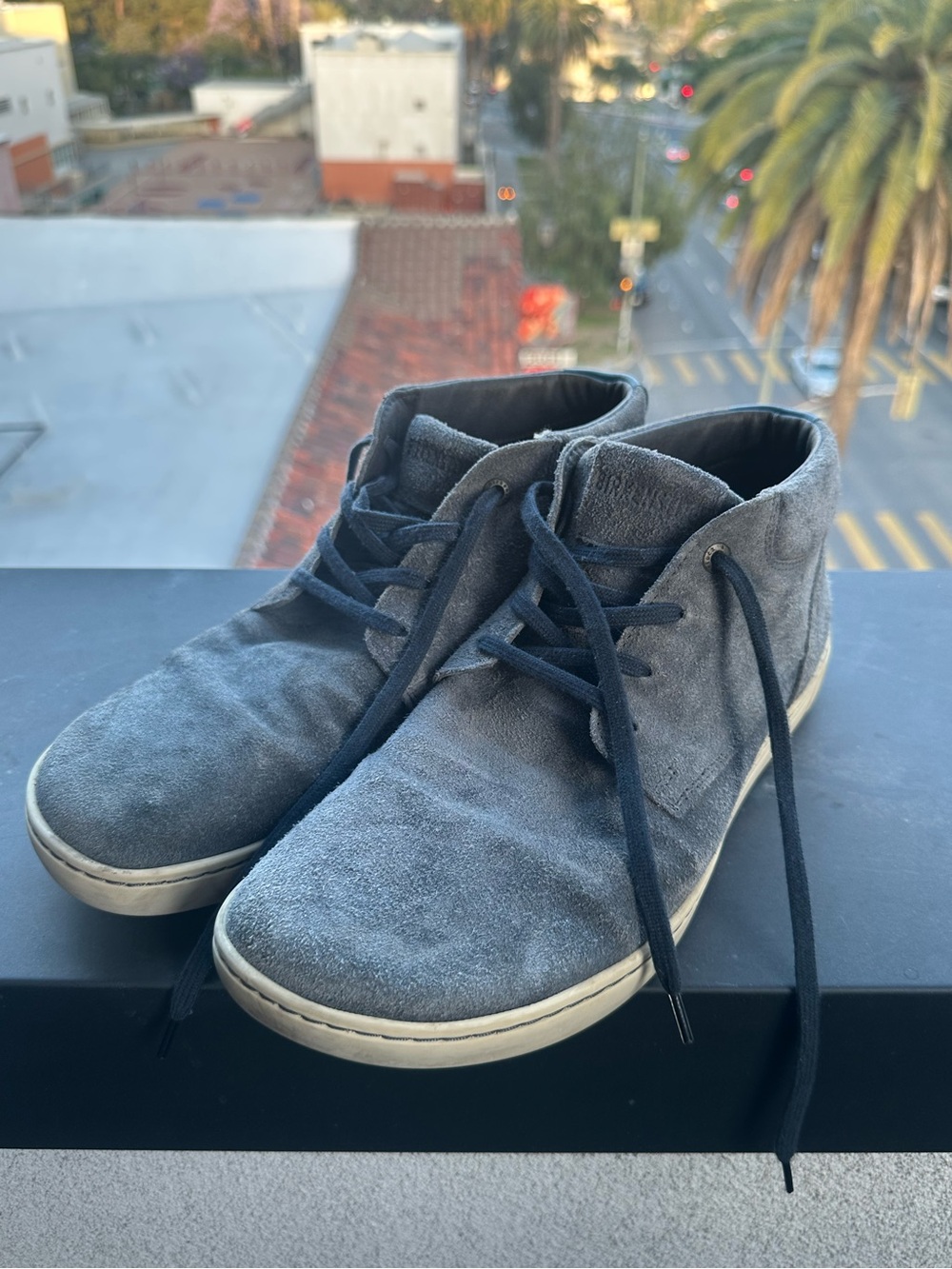 Birkenstock Milton Chukka Boot Grey Suede Men’s EU 44 / US 11 Lace Up